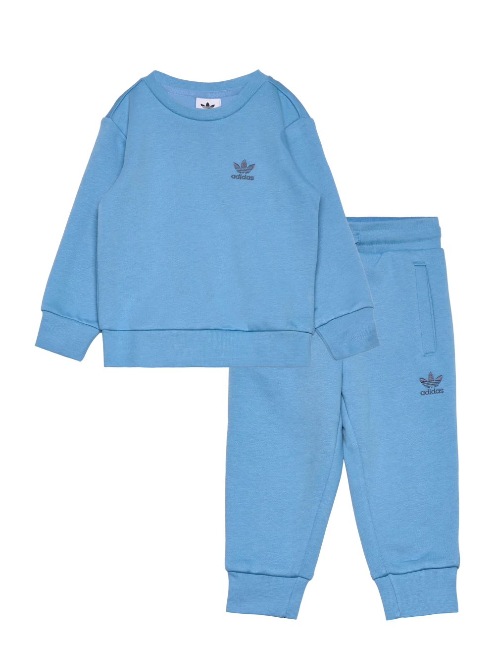 Adidas Originals Kids Tracksuit Trefoil Crew Set 0-5 years Sky Outfit Unisex