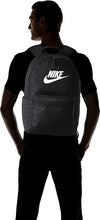 Load image into Gallery viewer, NIKE BACKPACK HERITAGE 2.0 UNISEX BLACK WHITE CASUAL SCHOOL BAG BA5879 011
