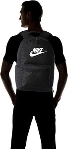 NIKE BACKPACK HERITAGE 2.0 UNISEX BLACK WHITE CASUAL SCHOOL BAG BA5879 011