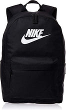 Load image into Gallery viewer, NIKE BACKPACK HERITAGE 2.0 UNISEX BLACK WHITE CASUAL SCHOOL BAG BA5879 011
