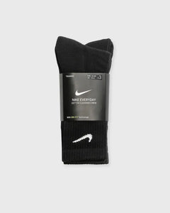 Nike 3 Pairs Socks DRI-FIT Men Women Everyday Sports Crew Cotton Black