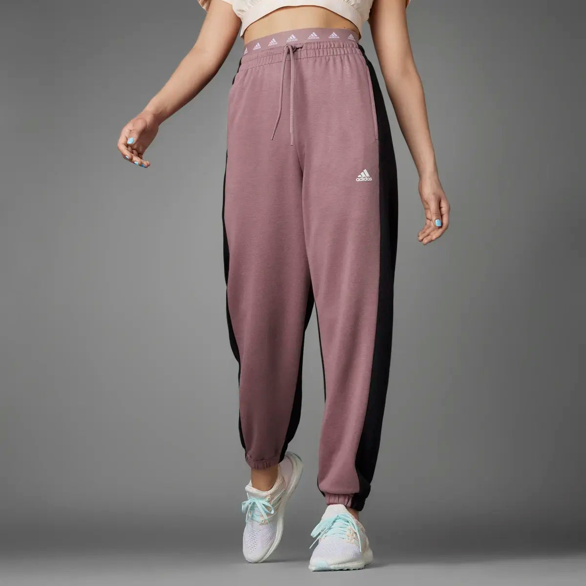 Adidas Originals Women Hyperglam French Terry Cuffed Track Pants Smfashiontrends