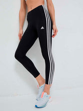 Load image into Gallery viewer, Adidas Originals 3-Stripes Women&#39;s Leggings 8,10,12,14 IC7151 Black
