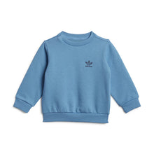 Load image into Gallery viewer, Adidas Originals Kids Tracksuit Trefoil Crew Set  0-5 years Sky Outfit Unisex
