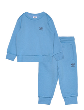 Load image into Gallery viewer, Adidas Originals Kids Tracksuit Trefoil Crew Set  0-5 years Sky Outfit Unisex
