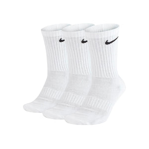 Nike 3 Pairs Socks DRI-FIT Men Women Everyday Sports Crew Cotton White
