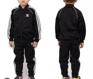 Adidas Originals SST Junior full Tracksuit Kids Zip Track Black 0-3 years