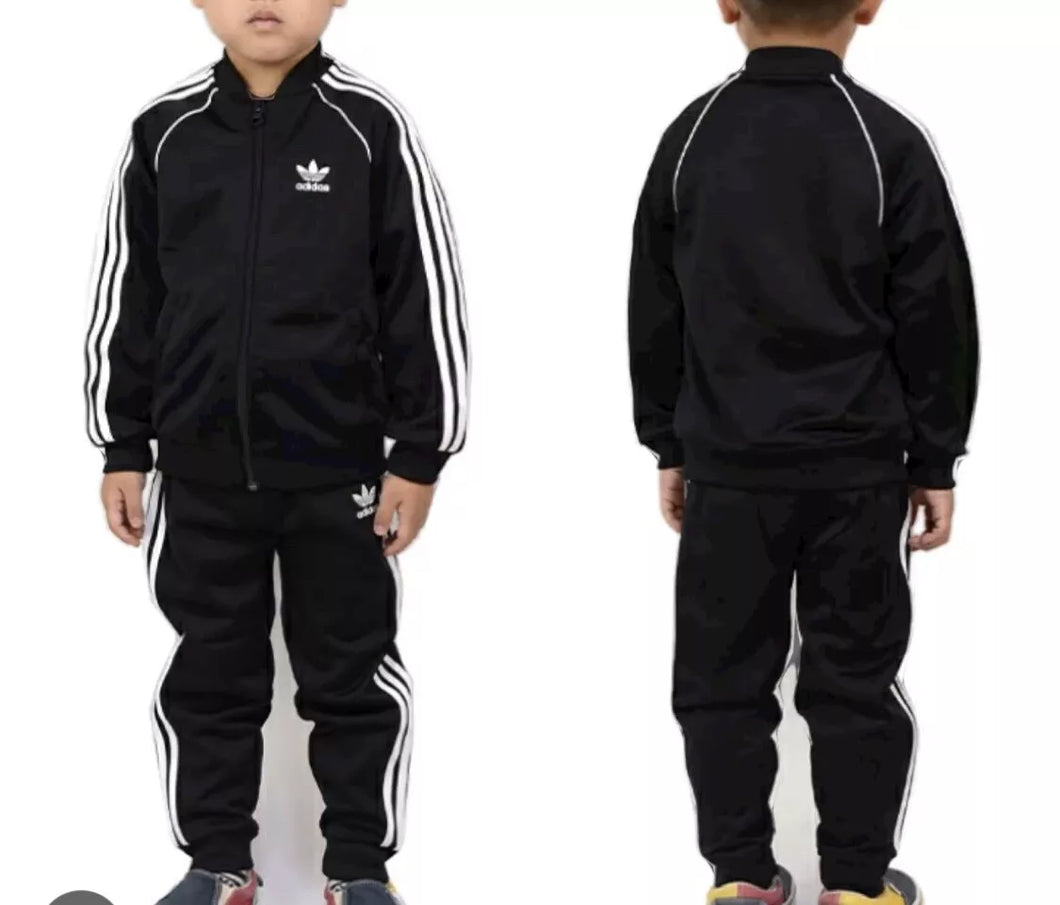 Adidas Originals SST Junior full Tracksuit Kids Zip Track Black 0-3 years