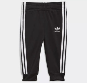 Adidas Originals SST Junior full Tracksuit Kids Zip Track Black 0-3 years