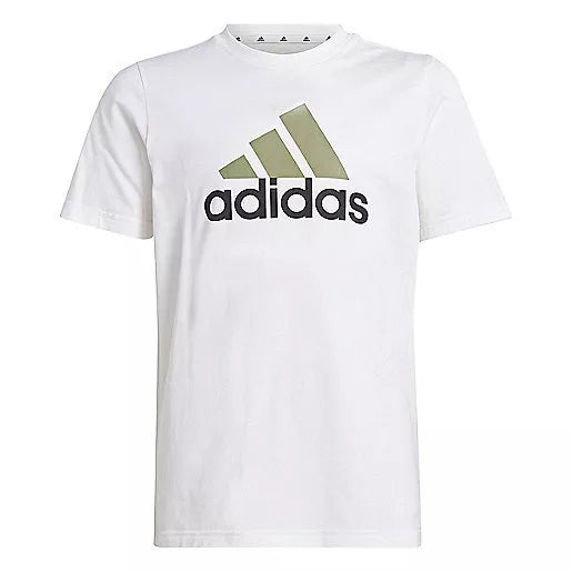 Adidas Essentials New Icon Children Tee Kids White Short Sleeved kids t-Shirt IX9527