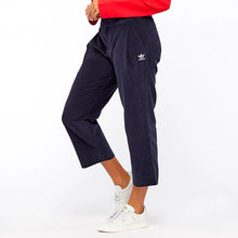 Load image into Gallery viewer, Adidas Women&#39;s 7/8 Chino Cord Pants Jeans retro Dark Blue BR5198
