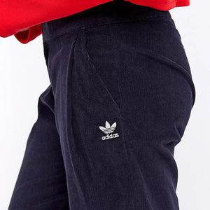 Adidas Women's 7/8 Chino Cord Pants Jeans retro Dark Blue BR5198