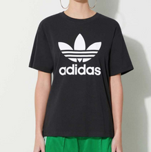 Load image into Gallery viewer, Women Adidas Originals Logo T-Shirt Short Sleeve T-Shirt - Black  IR9533
