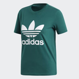 Women Adidas Originals Logo T-Shirt Short Sleeve T-Shirt - Green