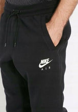 Load image into Gallery viewer, NIKE AIR Men&#39;s Jog Pant Black Tracksuit bottoms Joggers Fleece Sports Gym S-XL
