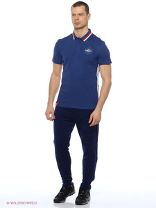 Adidas Men's Polo Shirt Cotton Sport France Euro Blue AC6816