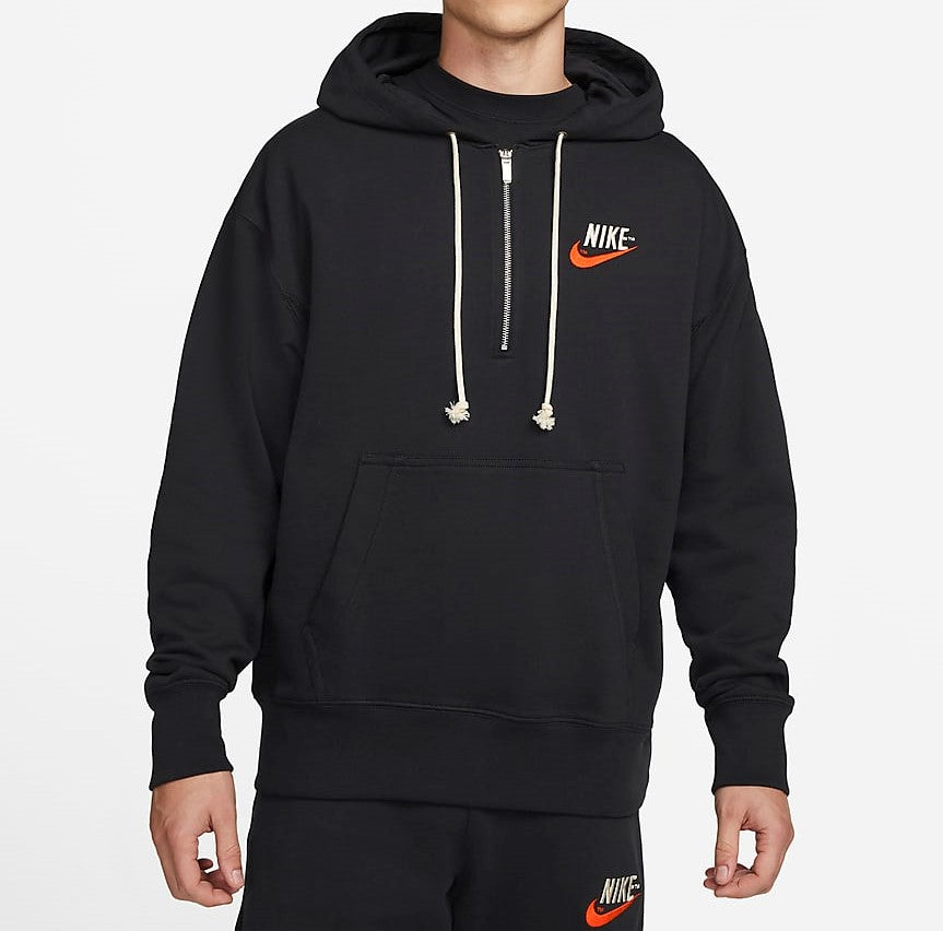 Nike Men's French Terry Pullover Ovesized Fit Hoodie DM5279 Off-Noir