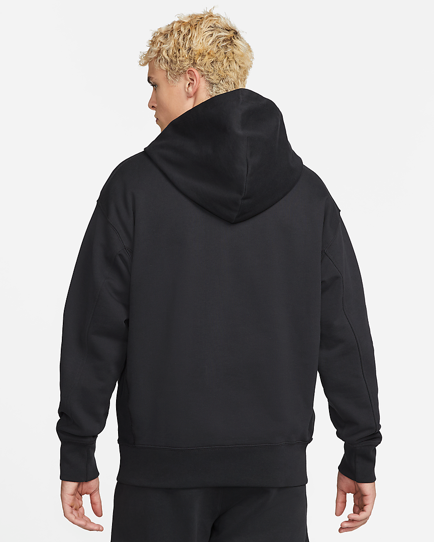 Nike Men's French Terry Pullover Ovesized Fit Hoodie DM5279 Off-Noir