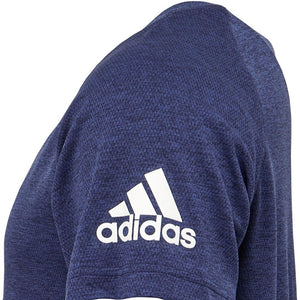 Adidas Axis Elevated Men’s T-Shirt Sport Leisure Knit Gym dark blue S-XXXL