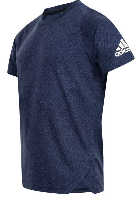 Adidas Axis Elevated Men’s T-Shirt Sport Leisure Knit Gym dark blue S-XXXL