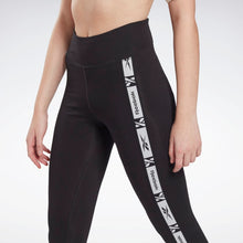 Load image into Gallery viewer, Reebok Tape Mid-Rise Workout Leggings Running Pant Gym Yoga Pants HG3199
