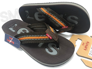 New Levi's Flip Flops Sandals Slides Shoes Men’s UK Size XL (UK 6 - 10) Charcoal