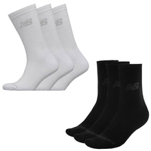 Load image into Gallery viewer, 3 Pack Unisex New Balance Knitted Logo Soft Crew Socks Sizes from 3 to 12 SALE

