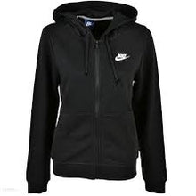 Load image into Gallery viewer, Nike Women&#39;s Hoodie Top Fleece Jacket Full Zip Sport Sweatshirt Black Joggi
