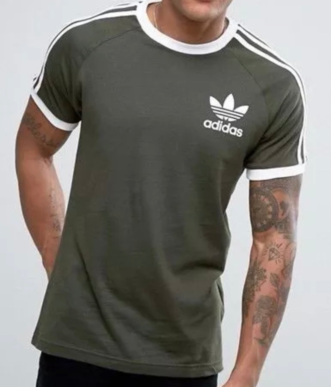 Adidas Originals Men's 3 Stripes Tee T-shirt Crew Short Sleeve Ol – Smfashiontrends