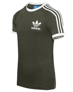 Ol Stripes T-shirt Adidas Tee Men\'s 3 Sleeve Short – Crew Originals Neck Smfashiontrends